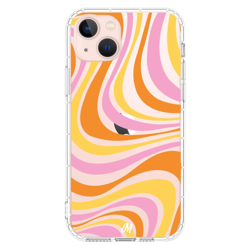 Case para iphone 13 Mini Groovy Amarillo - Mandala Cases