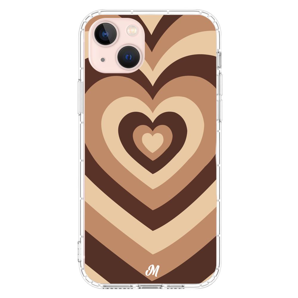 Case para iphone 13 Mini Corazón café - Mandala Cases