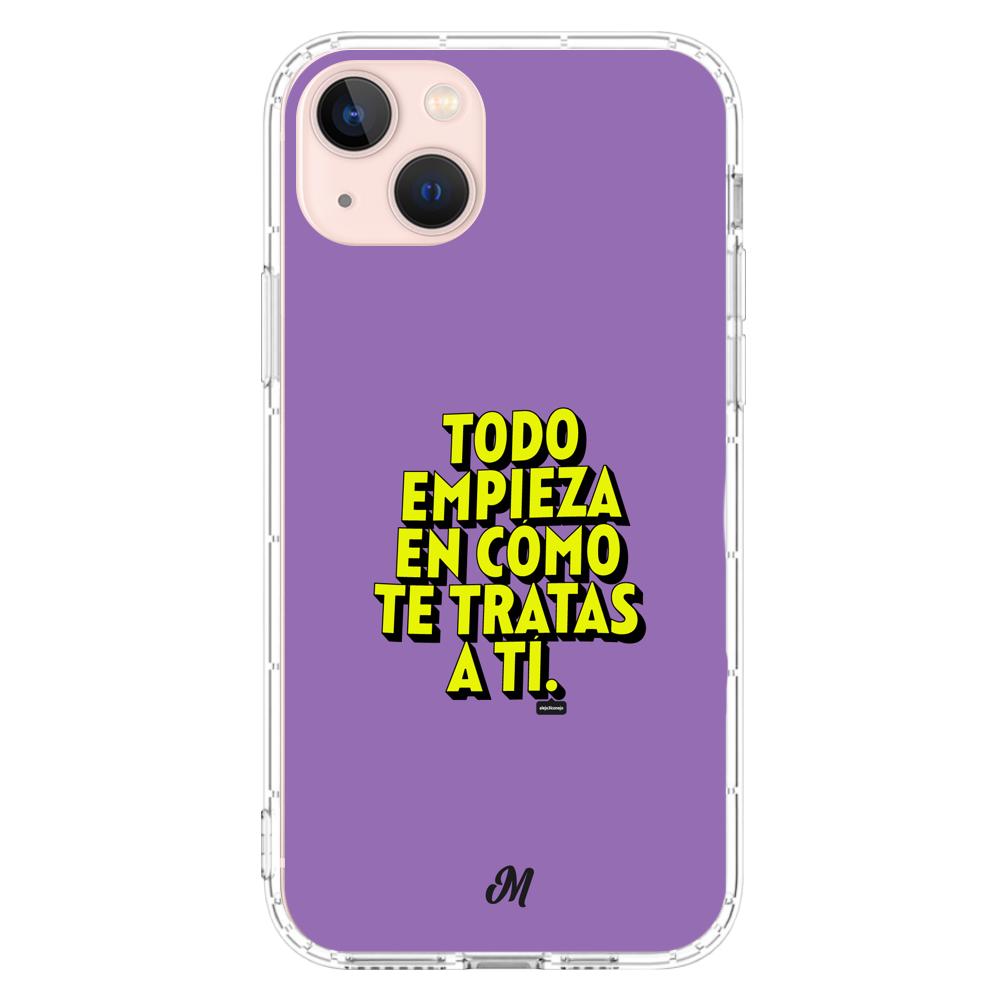 Estuches para iphone 13 Mini - Empieza por ti Purple Case  - Mandala Cases