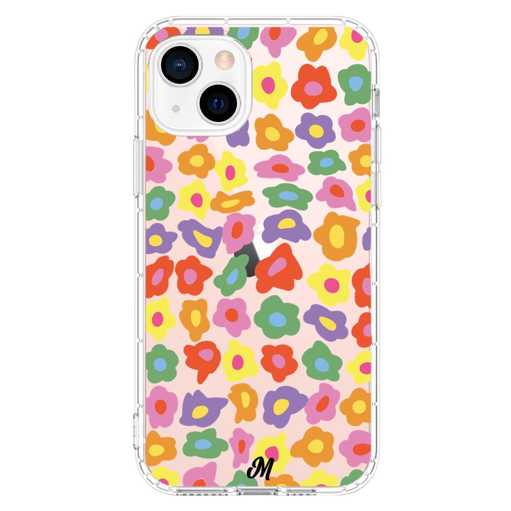 Case para iphone 13 Mini Flores Retro   - Mandala Cases