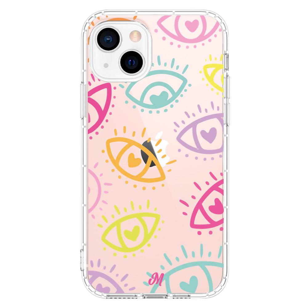 Case para iphone 13 Mini Eyes In Love-  - Mandala Cases