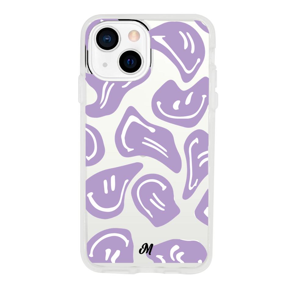 Case para iphone 13 Mini Happy Face Morado-  - Mandala Cases