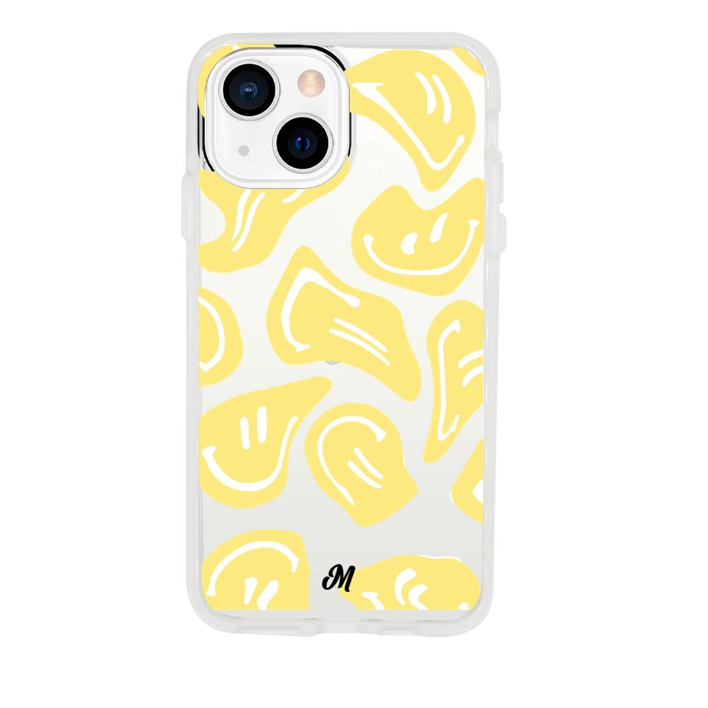 Case para iphone 13 Mini Happy Face Amarillo-  - Mandala Cases