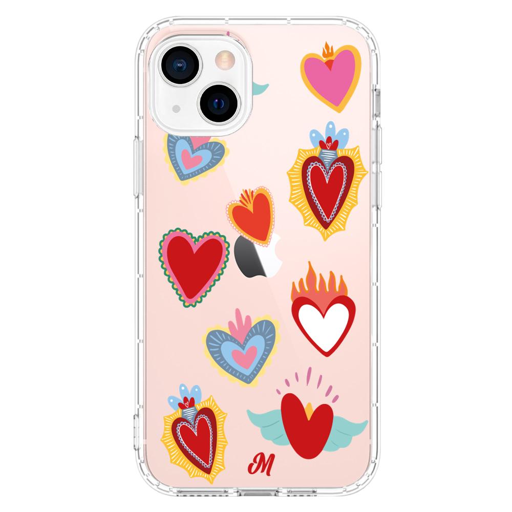 Case para iphone 13 Mini Corazón de Guadalupe - Mandala Cases