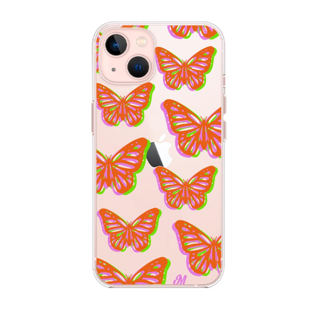 Case para iphone 13 Mini Mariposas rojas aesthetic - Mandala Cases