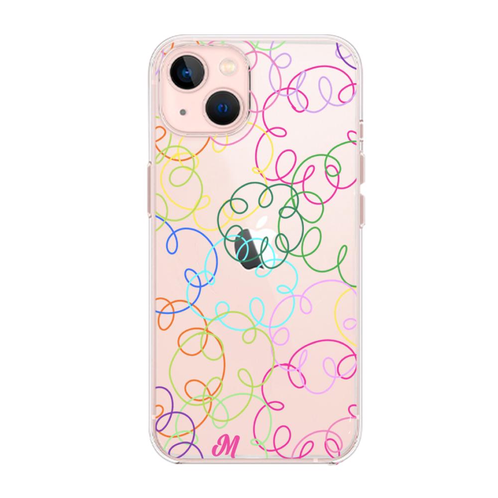 Case para iphone 13 Mini Curly lines - Mandala Cases