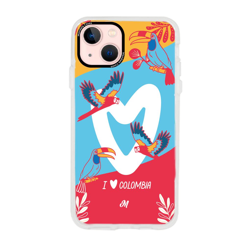 Cases para iphone 13 Mini I LOVE COLOMBIA - Mandala Cases