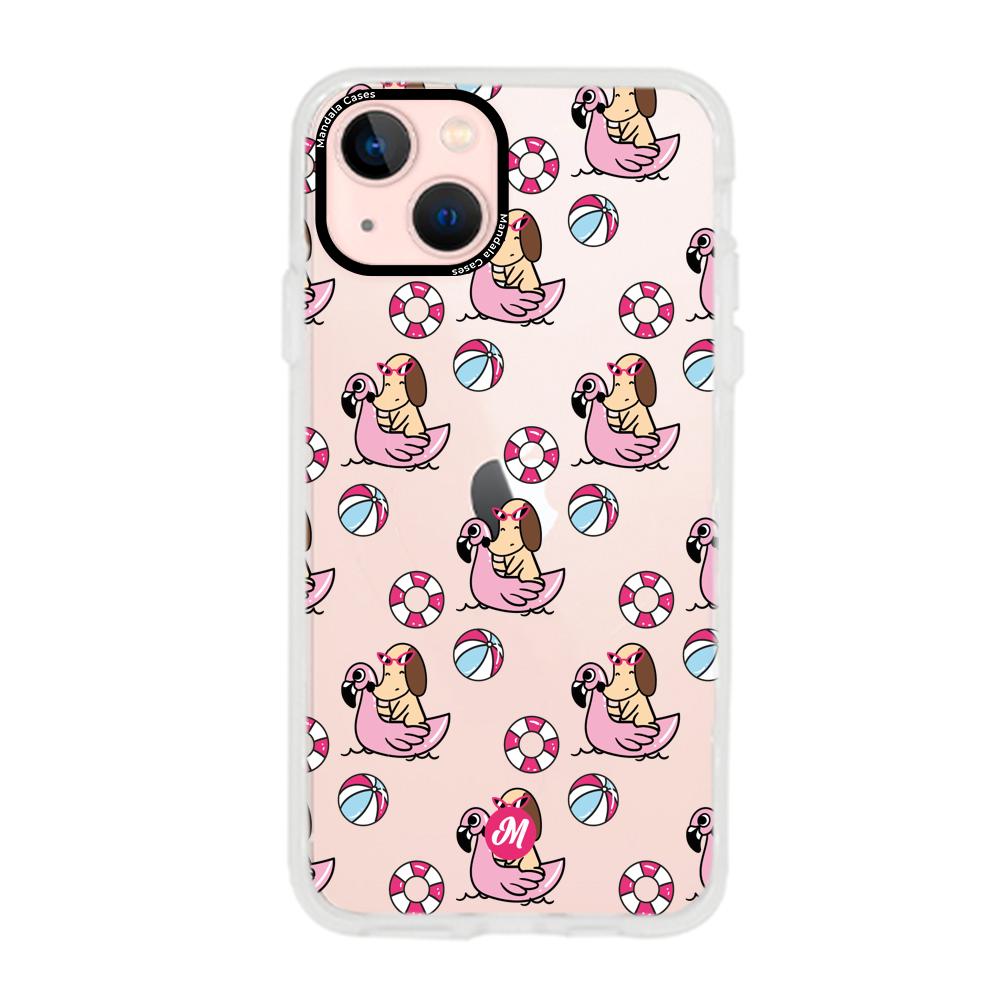 Cases para iphone 13 Mini Perrito parchado - Mandala Cases