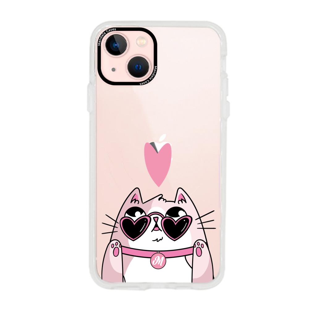 Cases para iphone 13 Mini Amor Gatuno - Mandala Cases