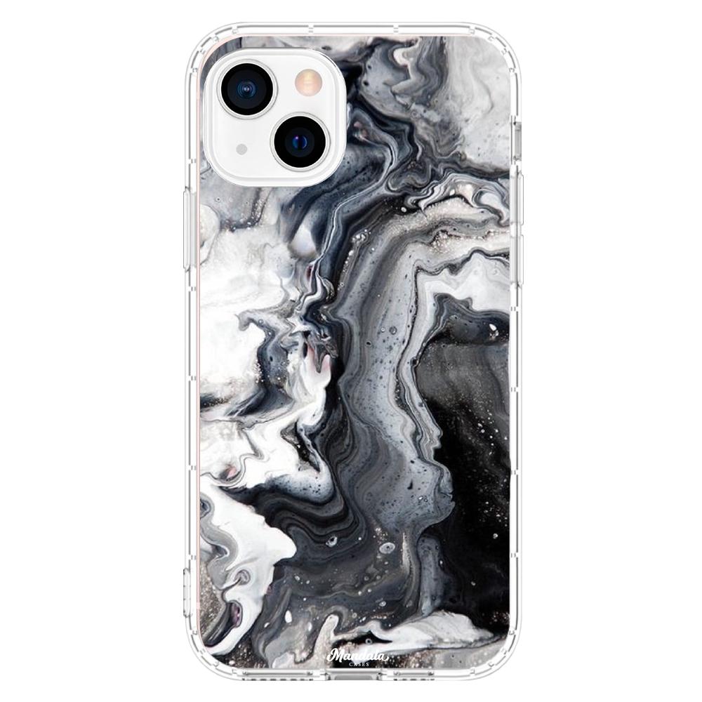 Case para iphone 13 Mini de Marmol Negro - Mandala Cases