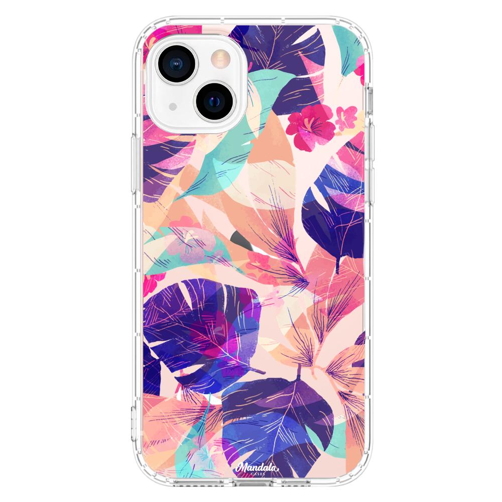 Case para iphone 13 Mini de Hojas Coloridas - Mandala Cases