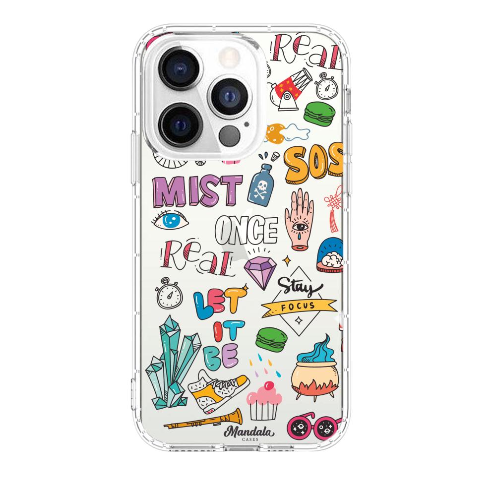 Case para iphone 13 pro max Funda Mist Stickers - Mandala Cases