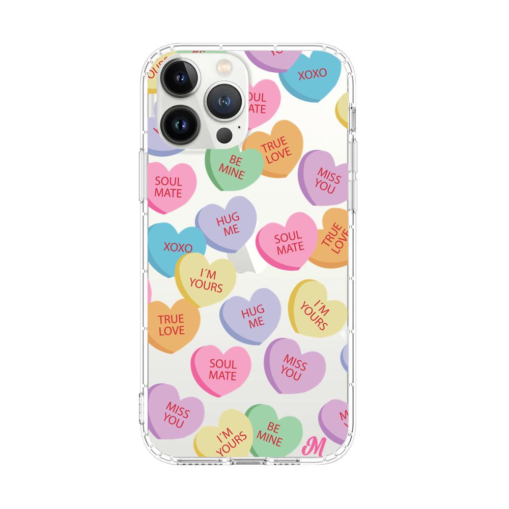 Case para iphone 13 pro max Corazones de caramelo - Mandala Cases