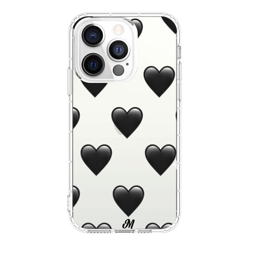 Case para iphone 13 pro max de Corazón Negro - Mandala Cases