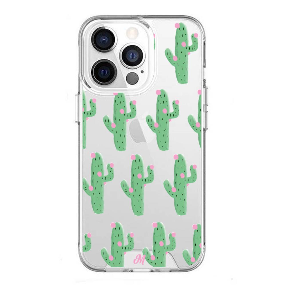 Case para iphone 13 pro max Cactus Con Flor Rosa  - Mandala Cases