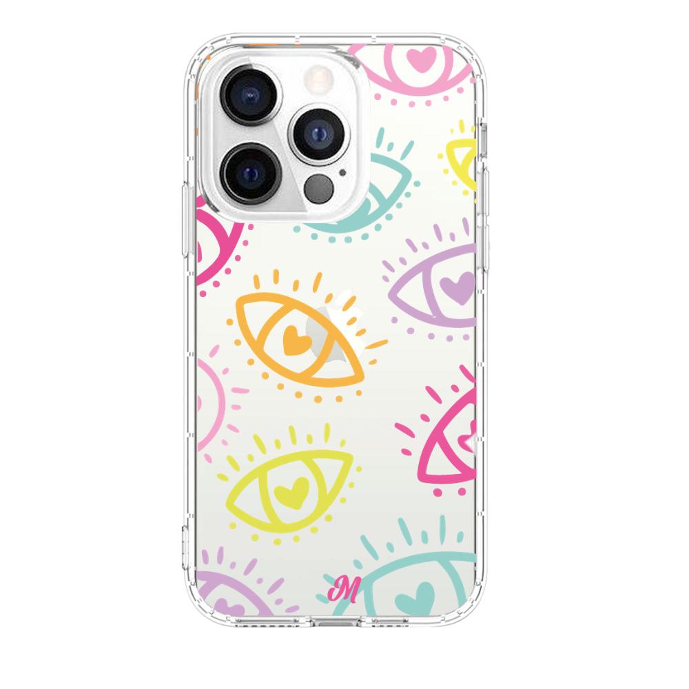 Case para iphone 13 pro max Eyes In Love-  - Mandala Cases