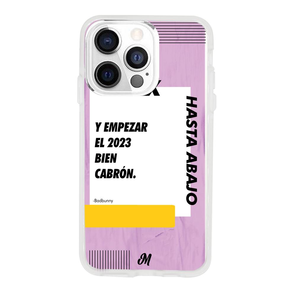 Case para iphone 13 pro max Y empezar el 2023 morado - Mandala Cases