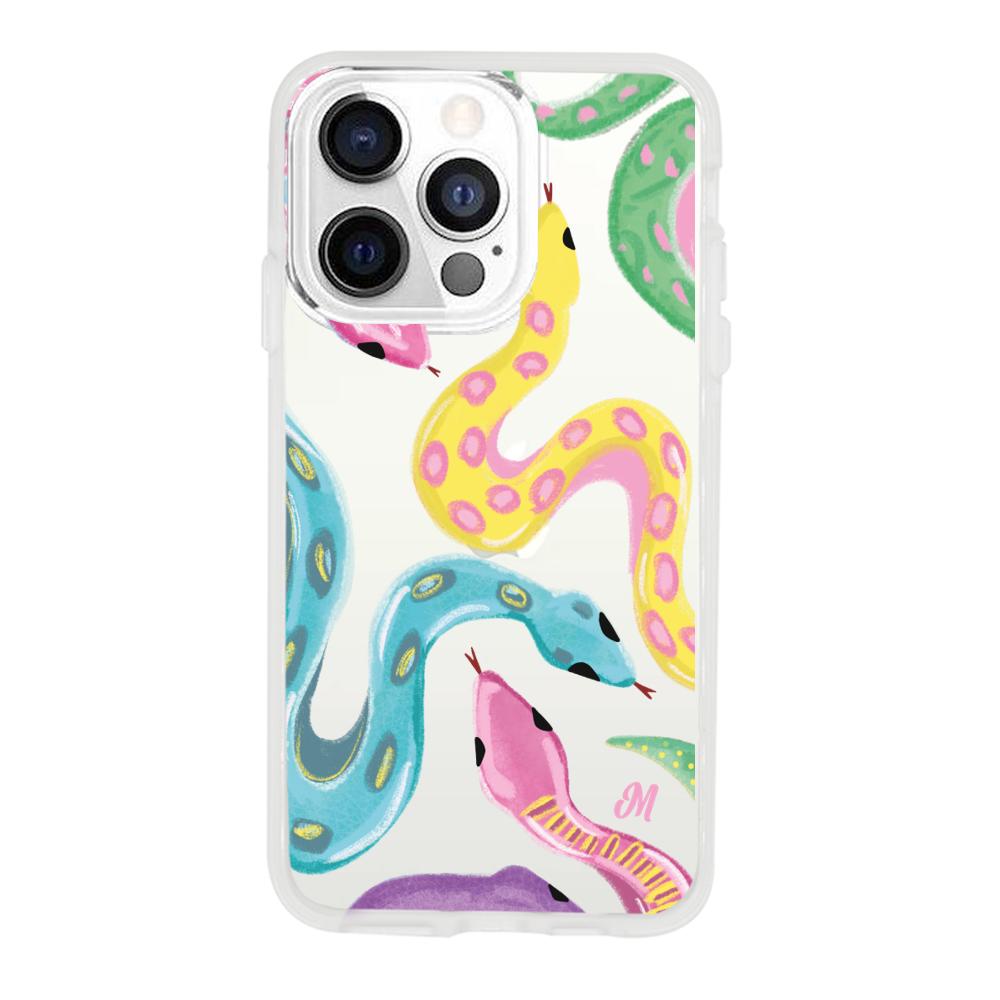 Case para iphone 13 pro max Serpientes coloridas - Mandala Cases