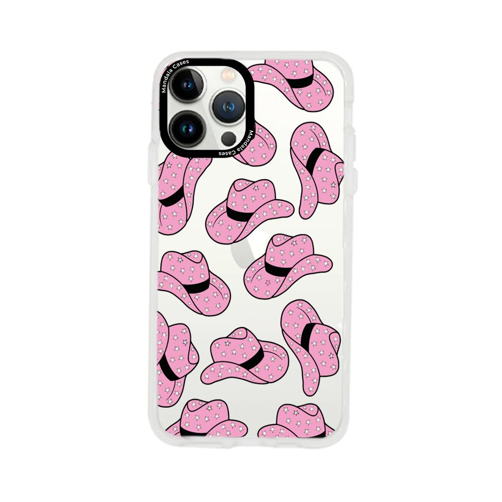 Case para iphone 13 pro max sombrero vaquera rosado - Mandala Cases