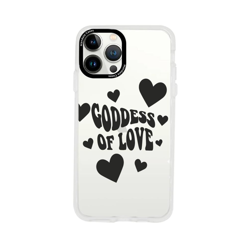 Case para iphone 13 pro max Goddess of love negro - Mandala Cases