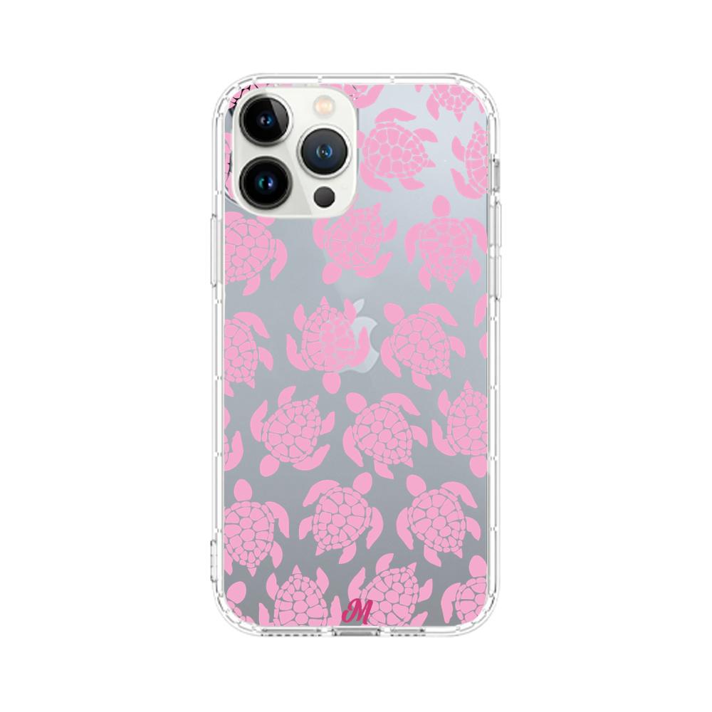 Case para iphone 13 pro max Tortugas rosa - Mandala Cases
