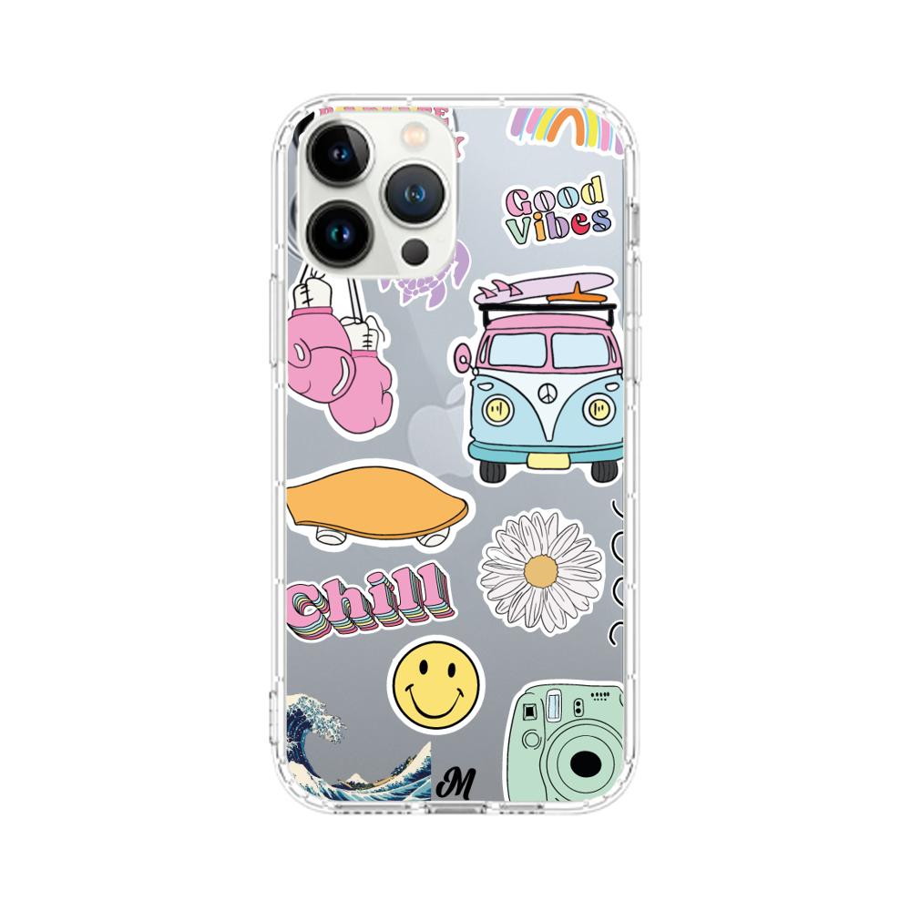 Case para iphone 13 pro max Chill summer stickers - Mandala Cases