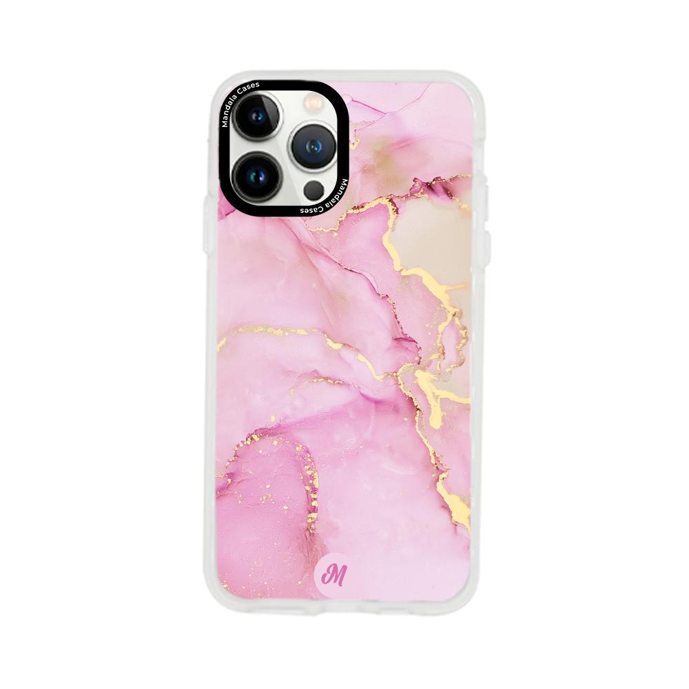 Cases para iphone 13 pro max Pink marble - Mandala Cases