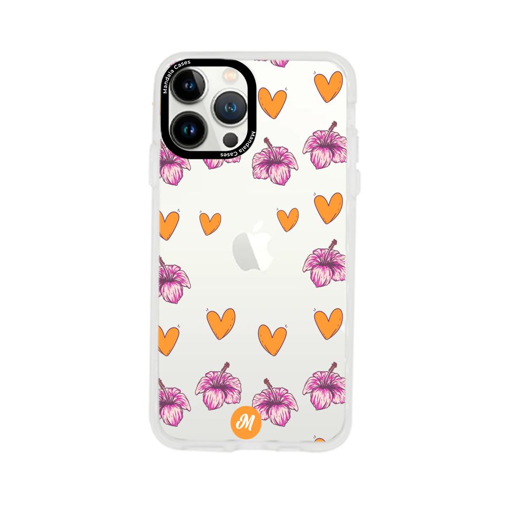 Cases para iphone 13 pro max Amor naranja - Mandala Cases