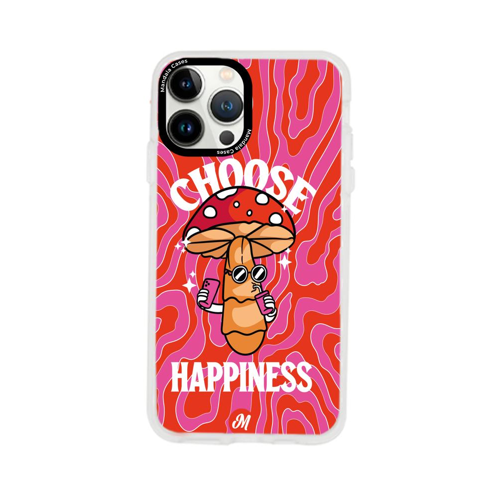 Cases para iphone 13 pro max Choose happiness - Mandala Cases