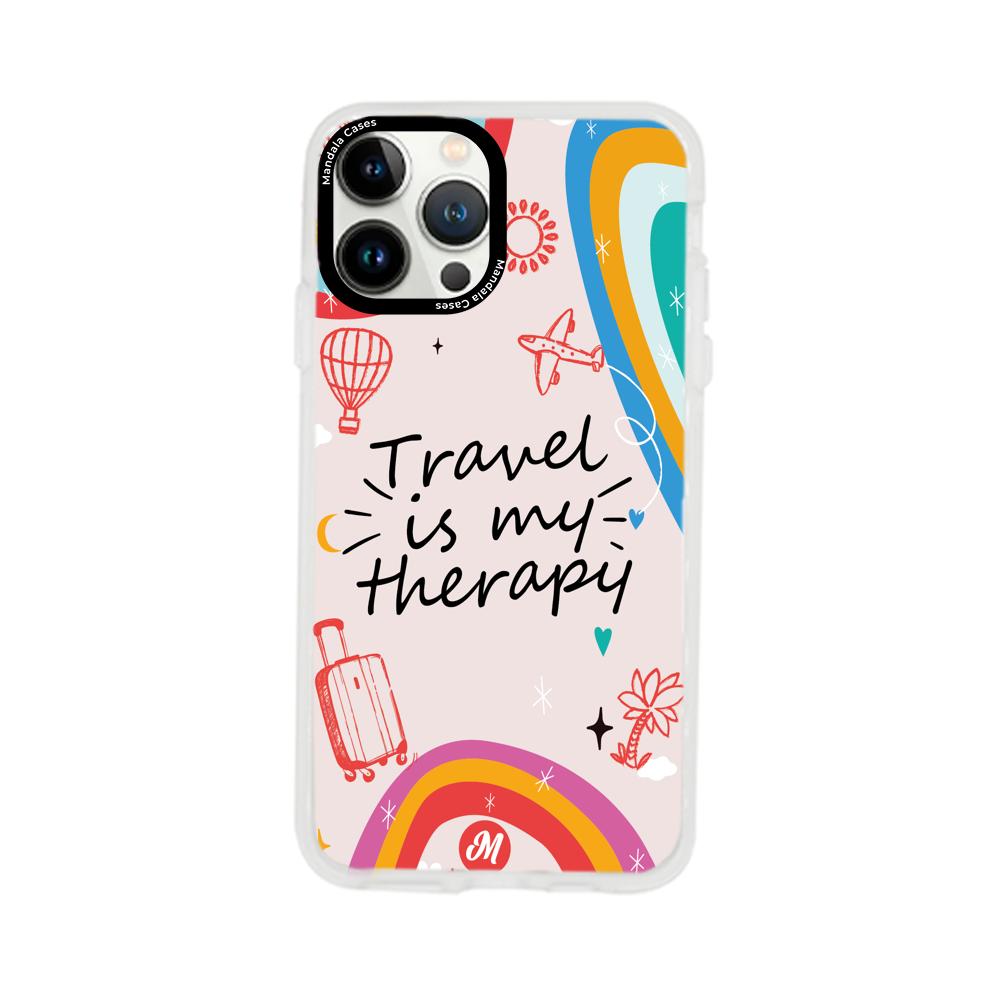 Cases para iphone 13 pro max TRAVEL IS MY THERAPY - Mandala Cases