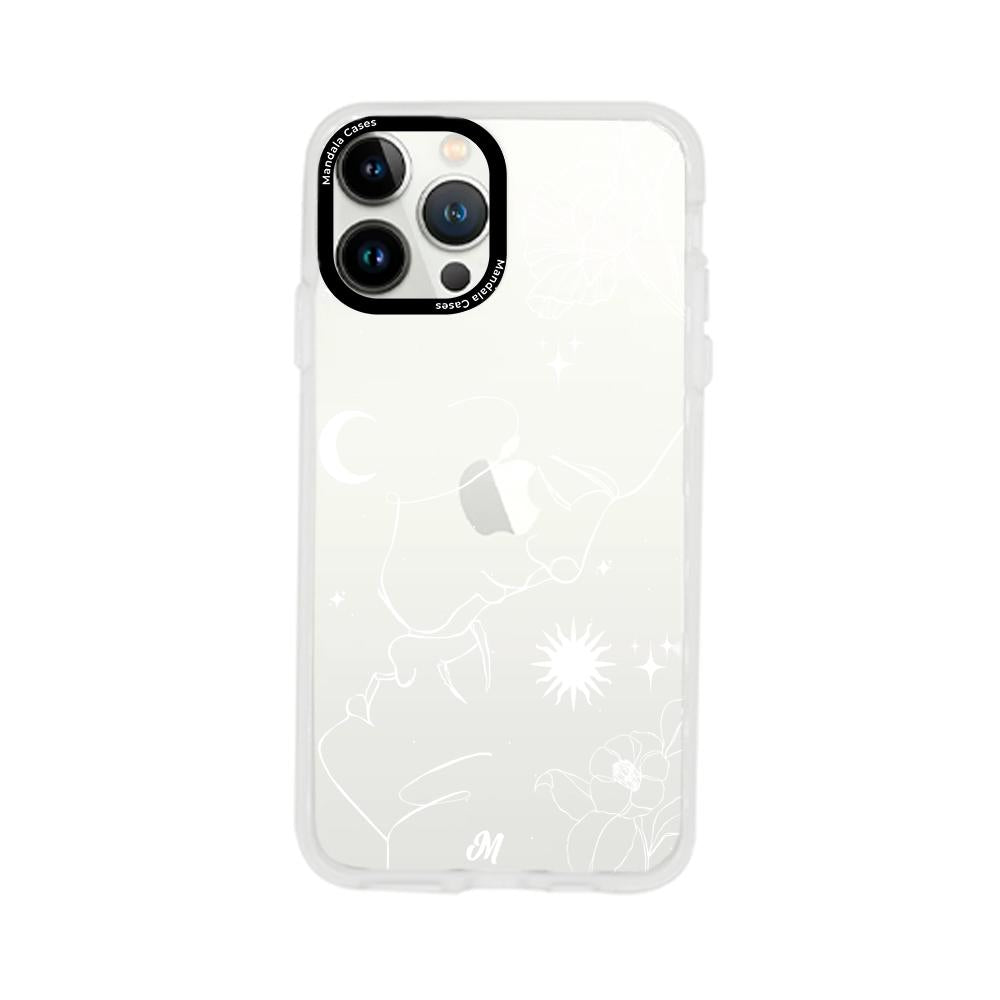 Cases para iphone 13 pro max Love Line White - Mandala Cases