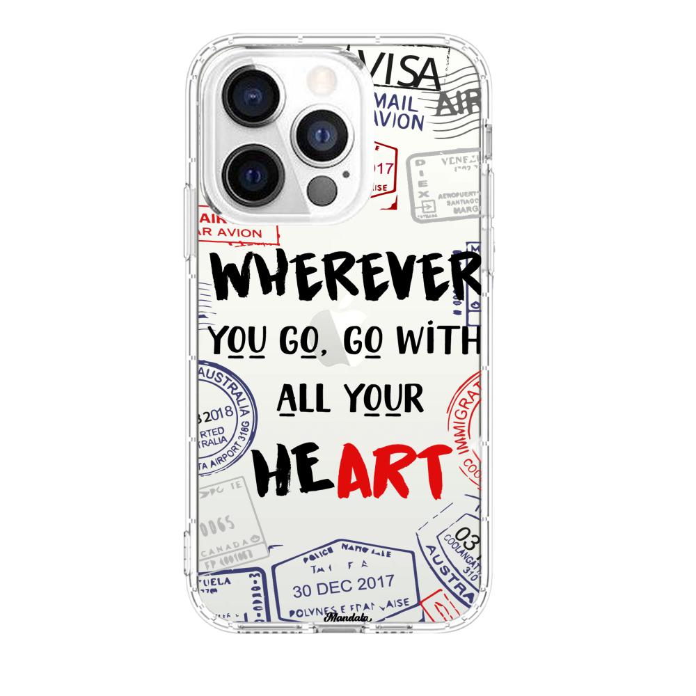Case para iphone 13 pro max Go With Your Heart - Mandala Cases