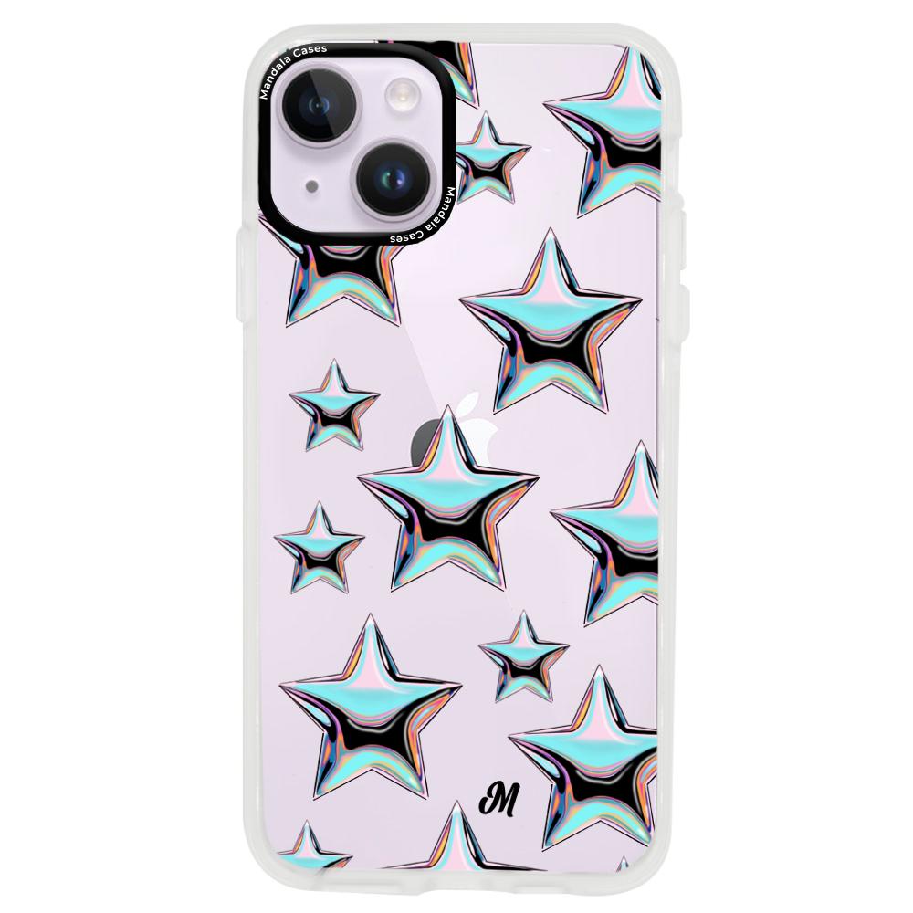 Case para iphone 14 plus Estrellas tornasol  - Mandala Cases