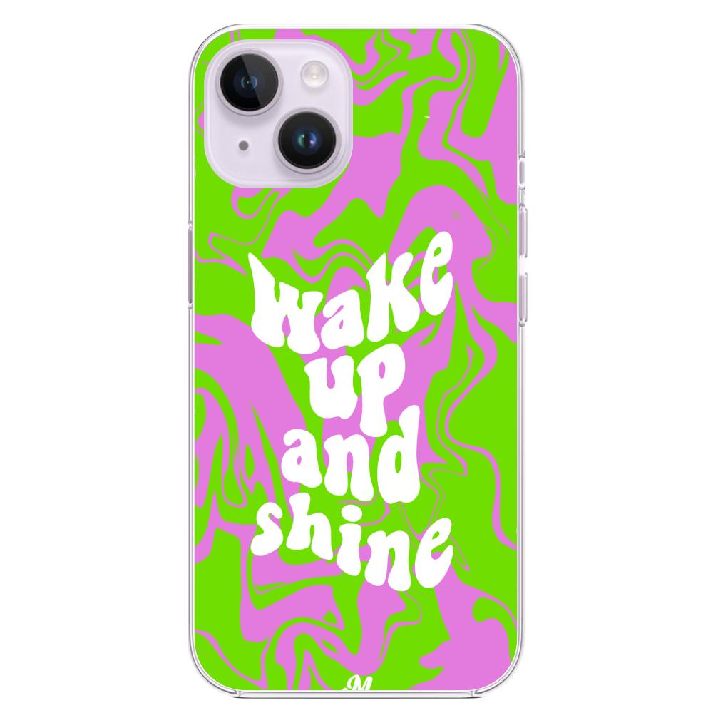 Case para iphone 14 plus wake up and shine - Mandala Cases