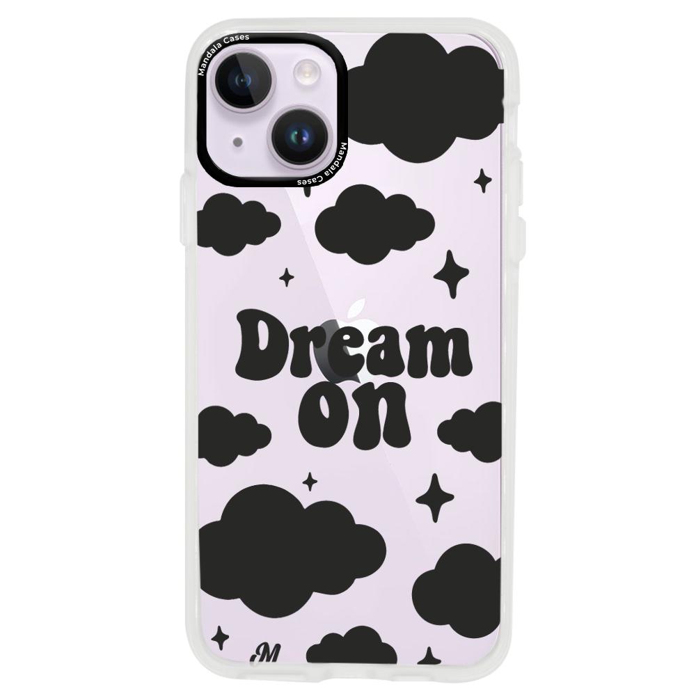 Case para iphone 14 plus Dream on negro - Mandala Cases