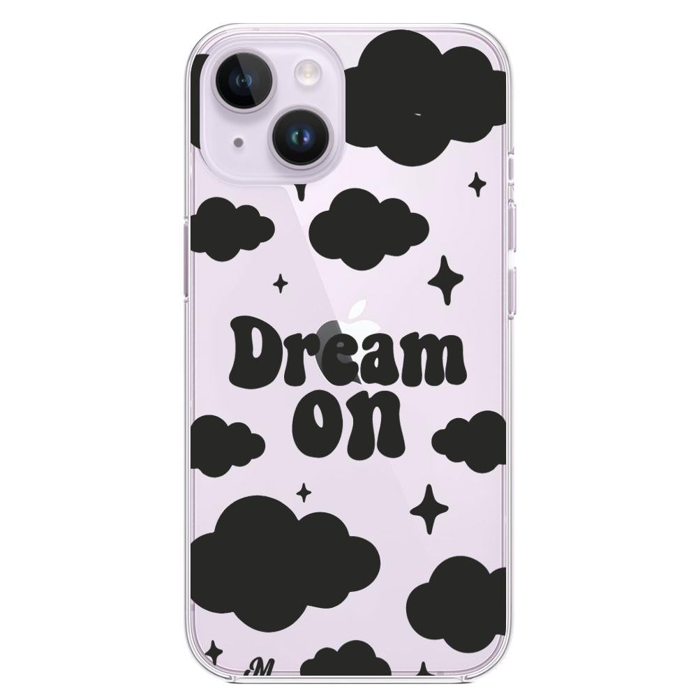 Case para iphone 14 plus Dream on negro - Mandala Cases