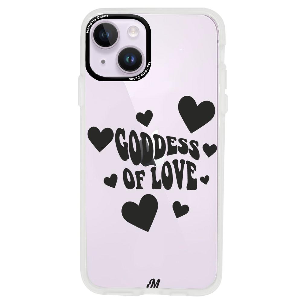 Case para iphone 14 plus Goddess of love negro - Mandala Cases