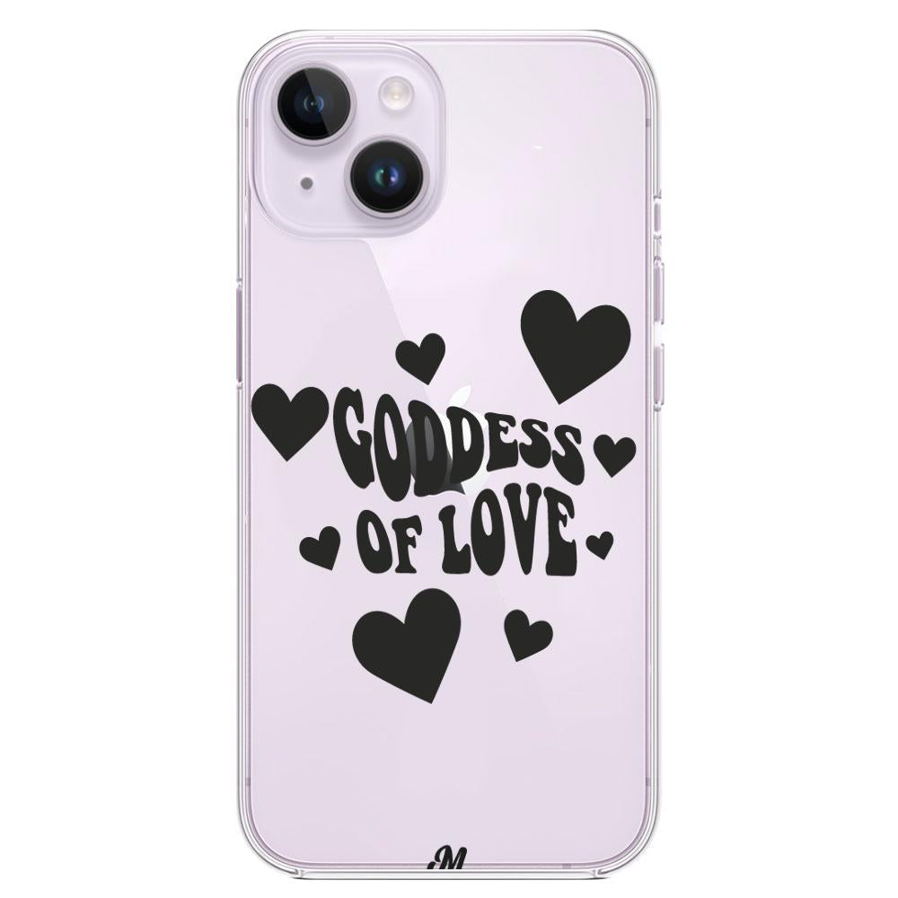 Case para iphone 14 plus Goddess of love negro - Mandala Cases