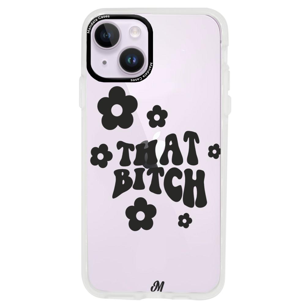 Case para iphone 14 plus that bitch negro - Mandala Cases