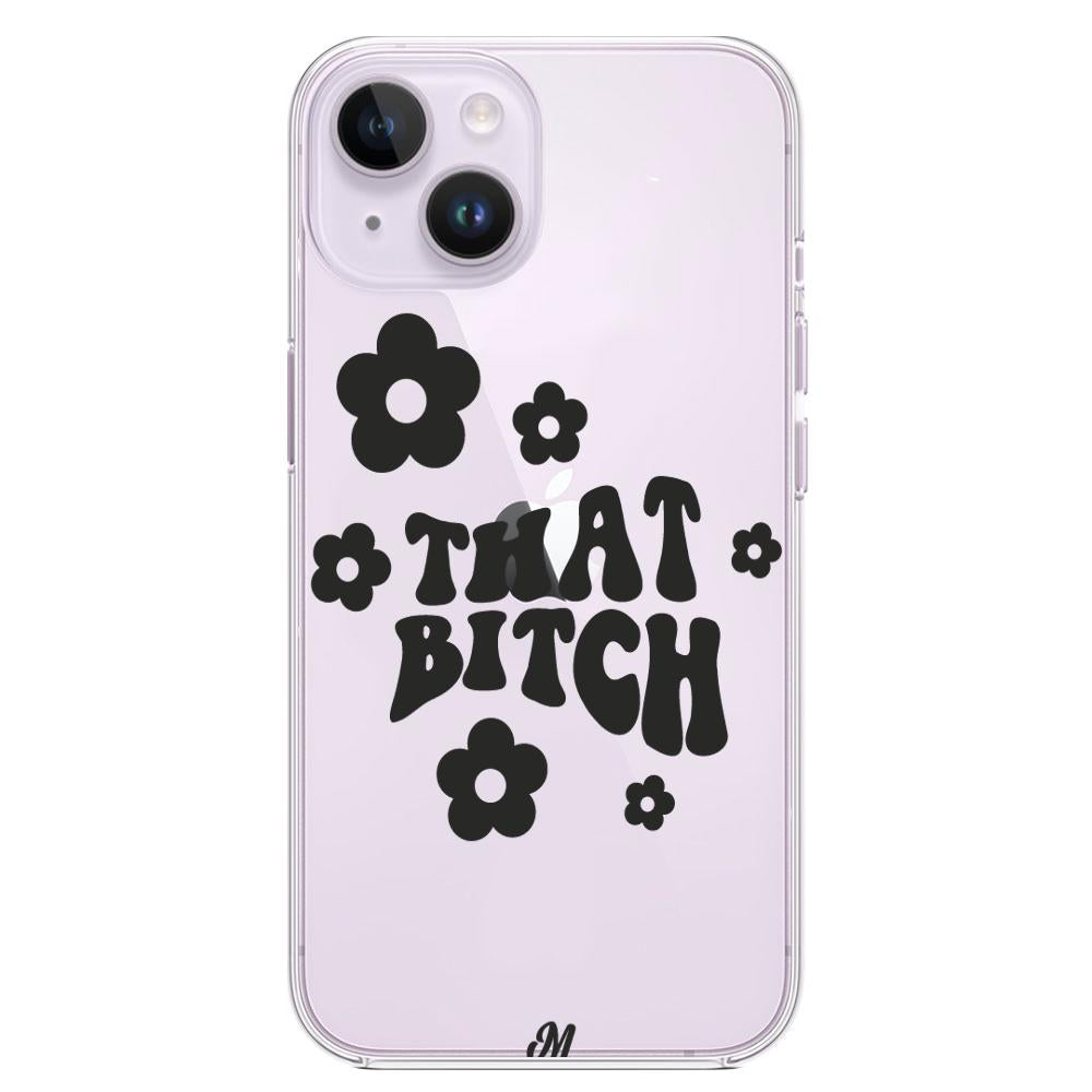 Case para iphone 14 plus that bitch negro - Mandala Cases