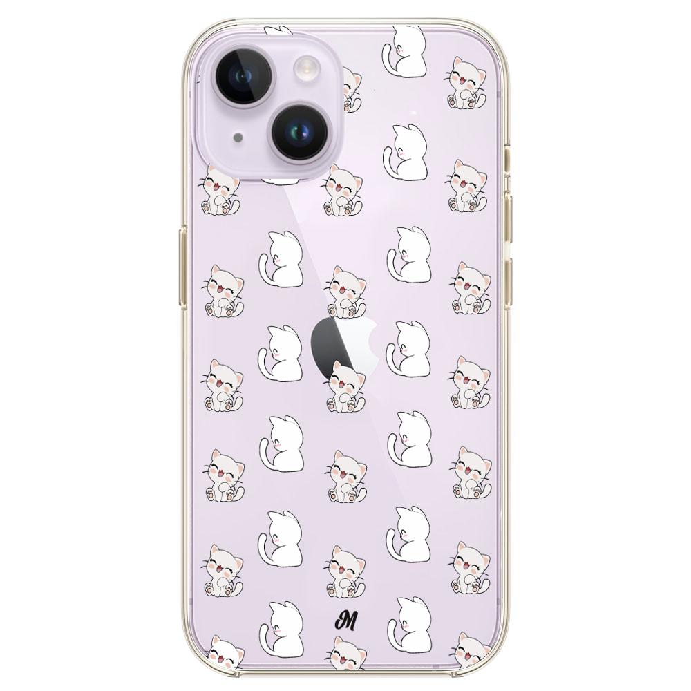 Case para iphone 14 plus Little Cats - Mandala Cases