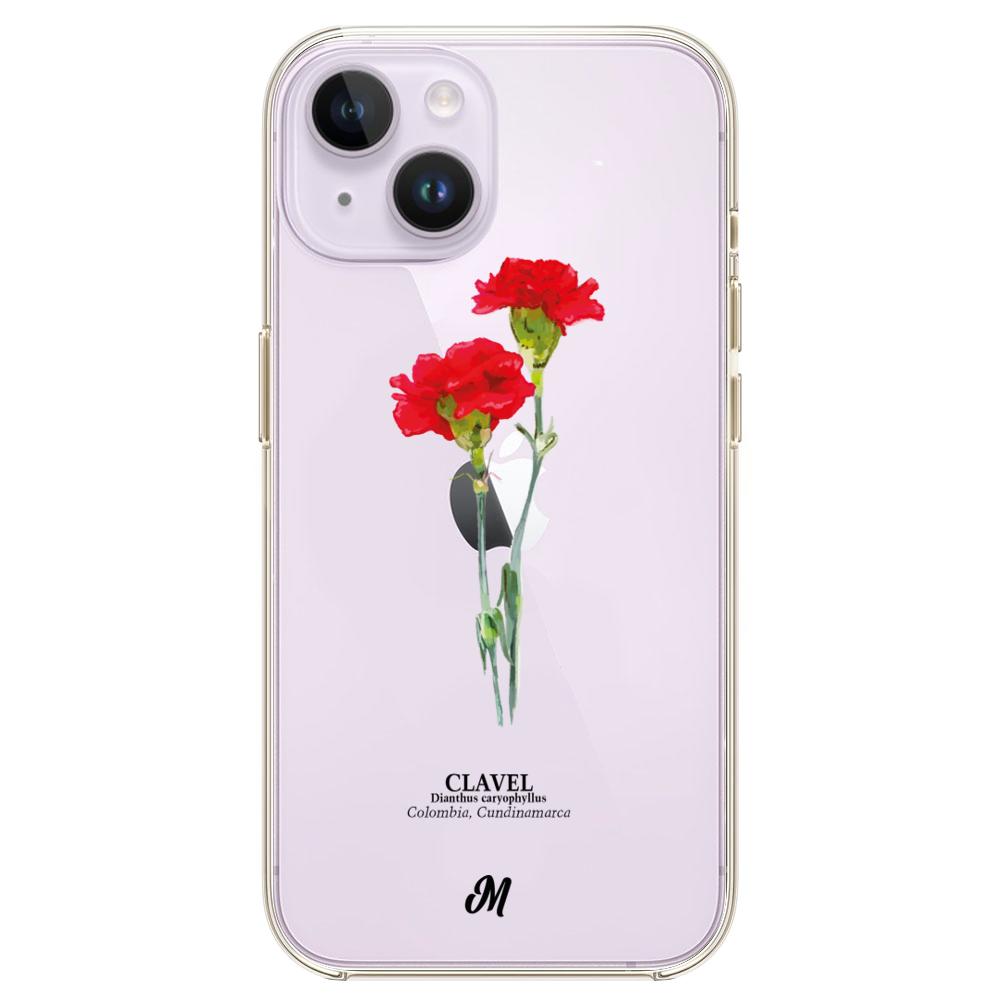 Case para iphone 14 plus Claveles Rojos - Mandala Cases