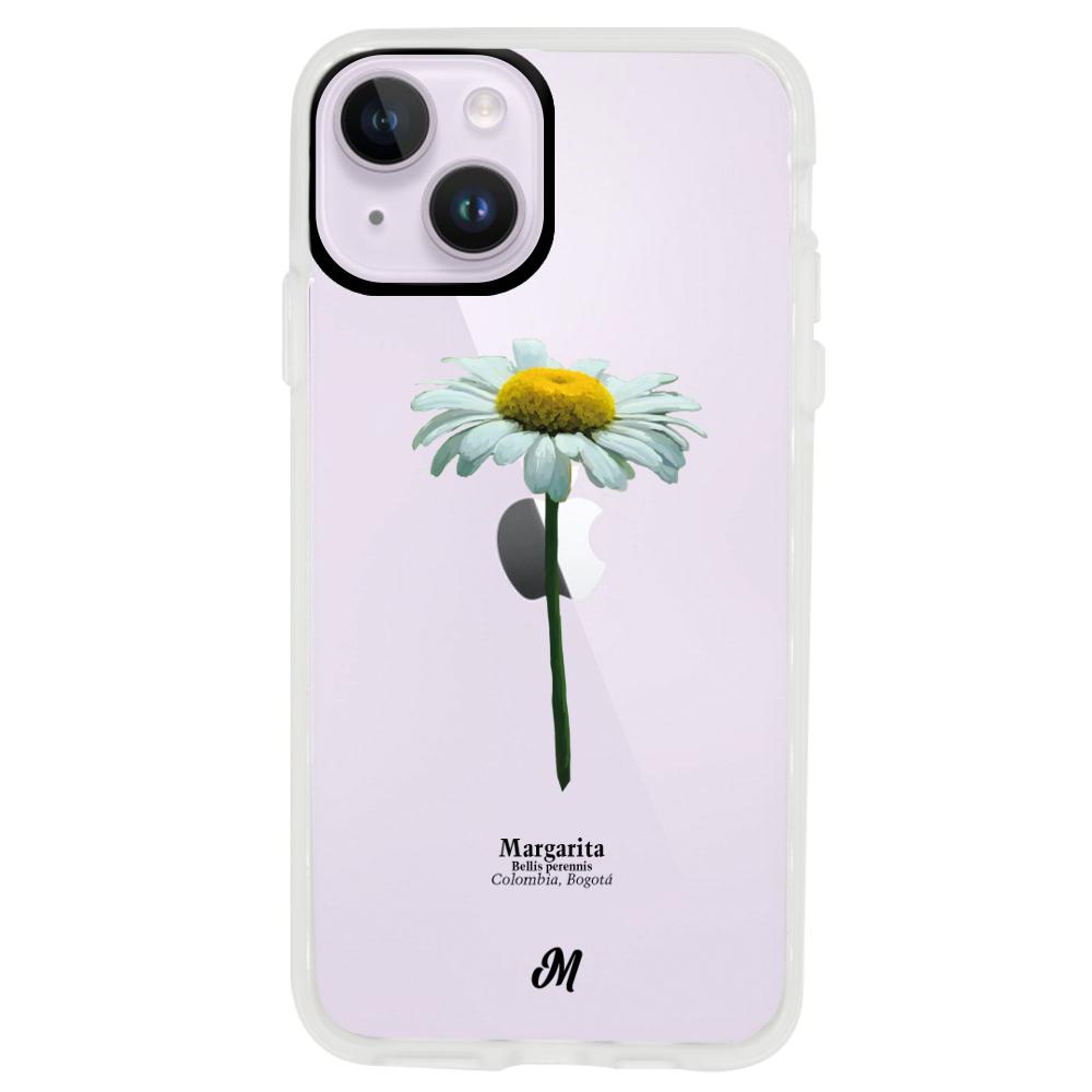 Case para iphone 14 plus Margarita solitaria - Mandala Cases