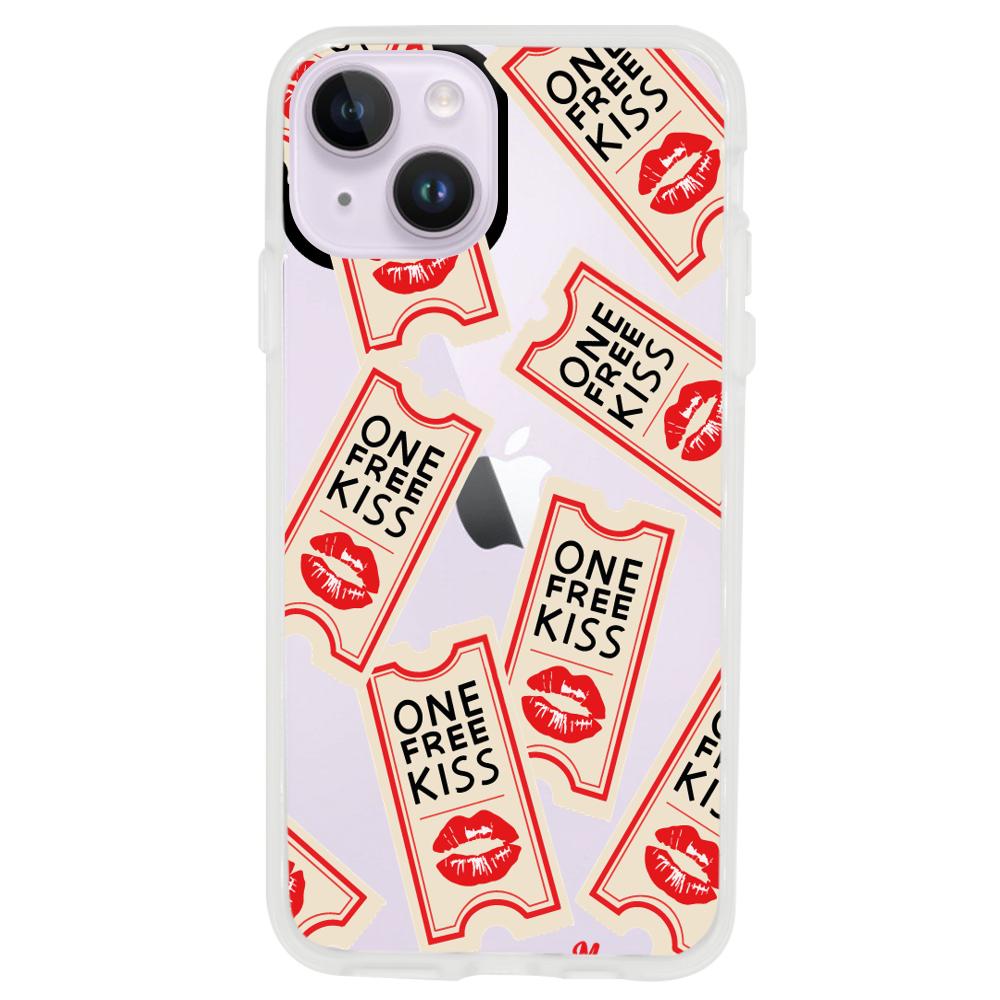 Case para iphone 14 plus Kiss Ticket - Mandala Cases