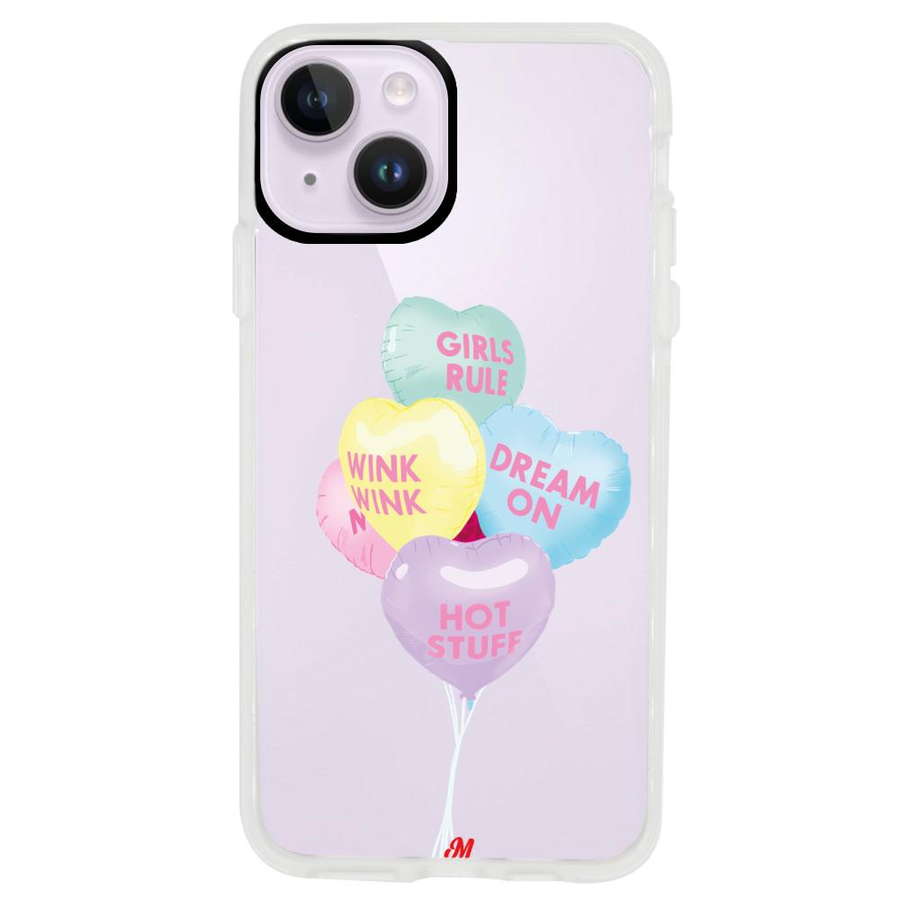 Case para iphone 14 plus Lovely Balloons - Mandala Cases