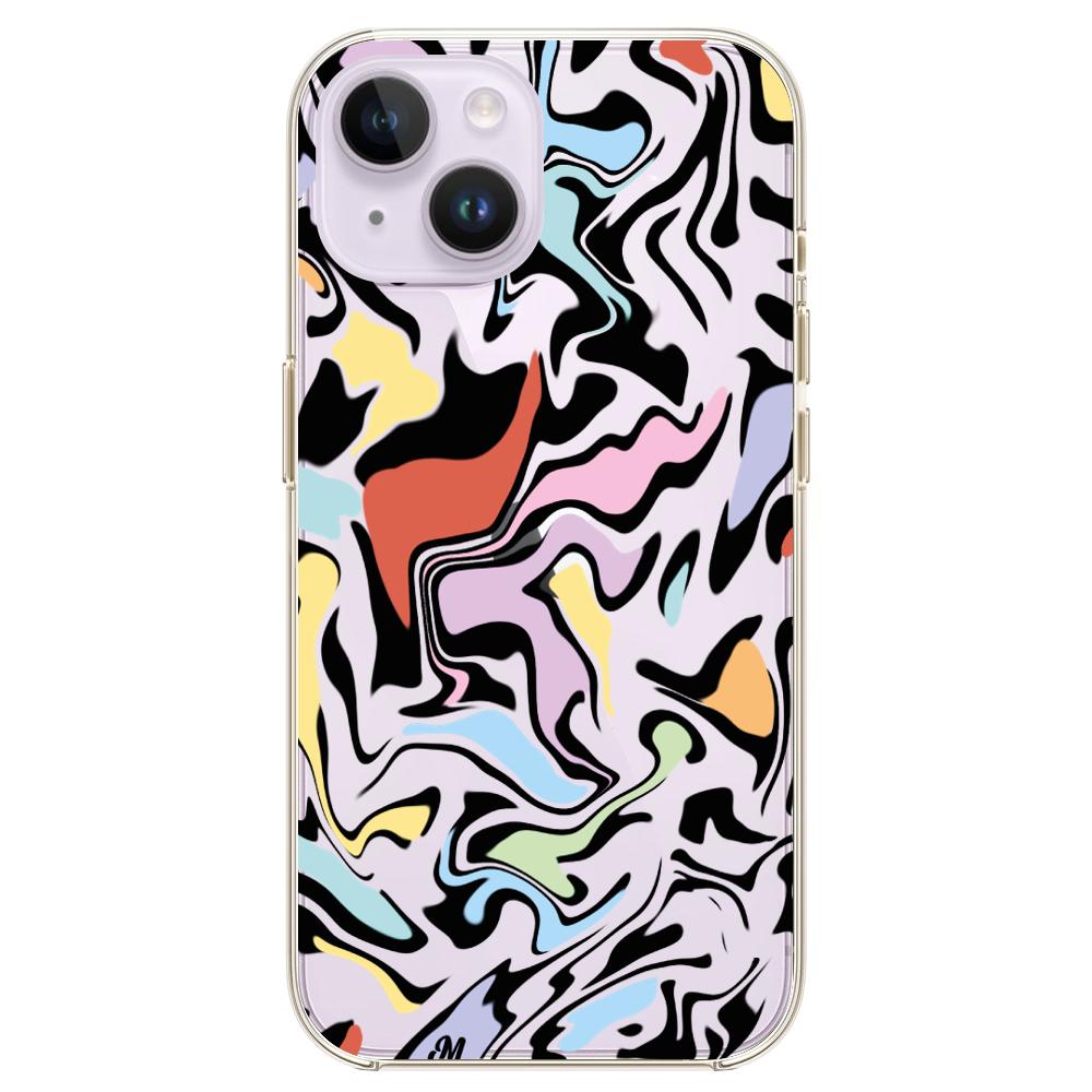 Case para iphone 14 plus Lineas coloridas - Mandala Cases