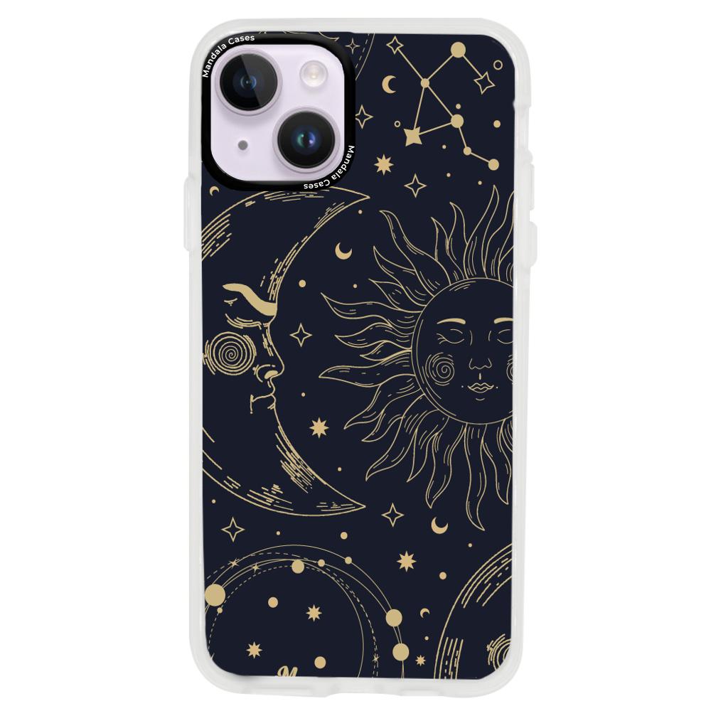 Case para iphone 14 plus Sol y luna - Mandala Cases