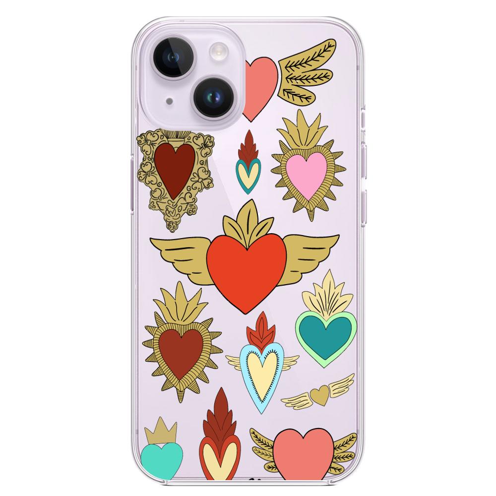 Case para iphone 14 plus corazon angel - Mandala Cases