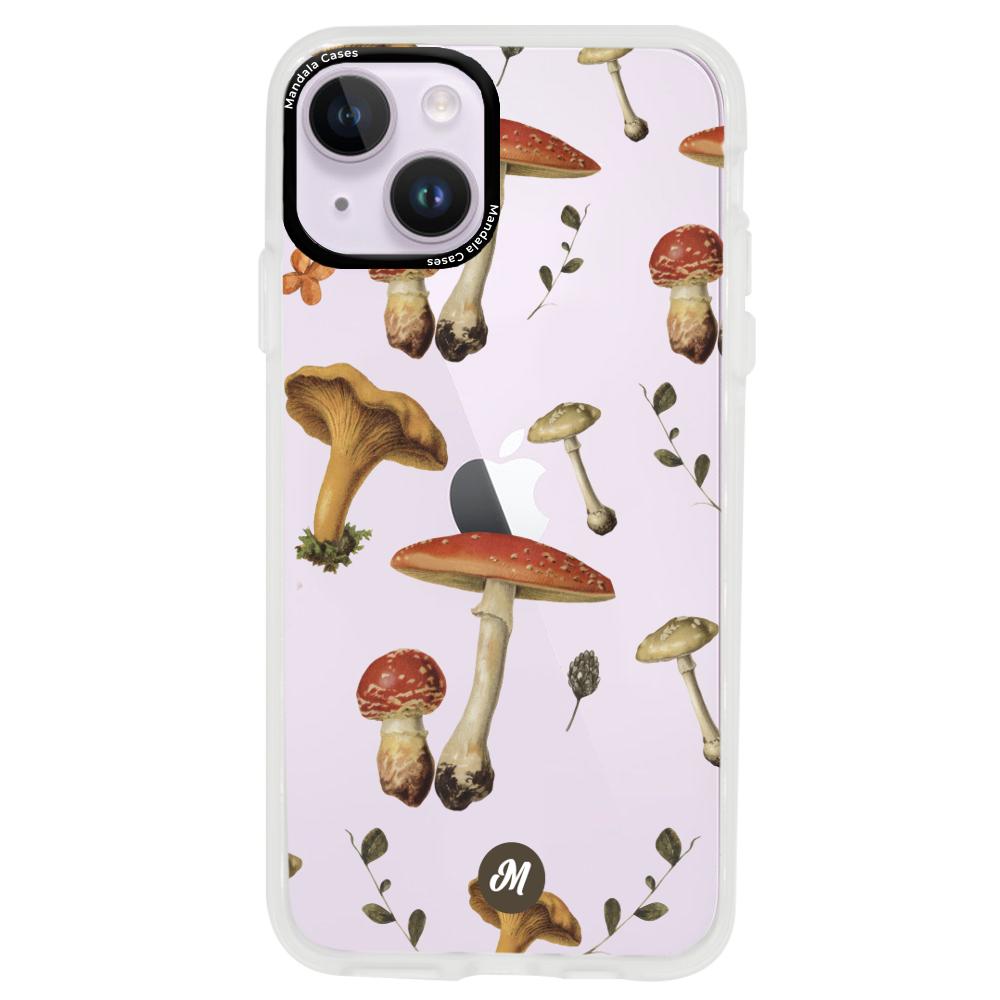 Cases para iphone 14 plus Mushroom texture - Mandala Cases