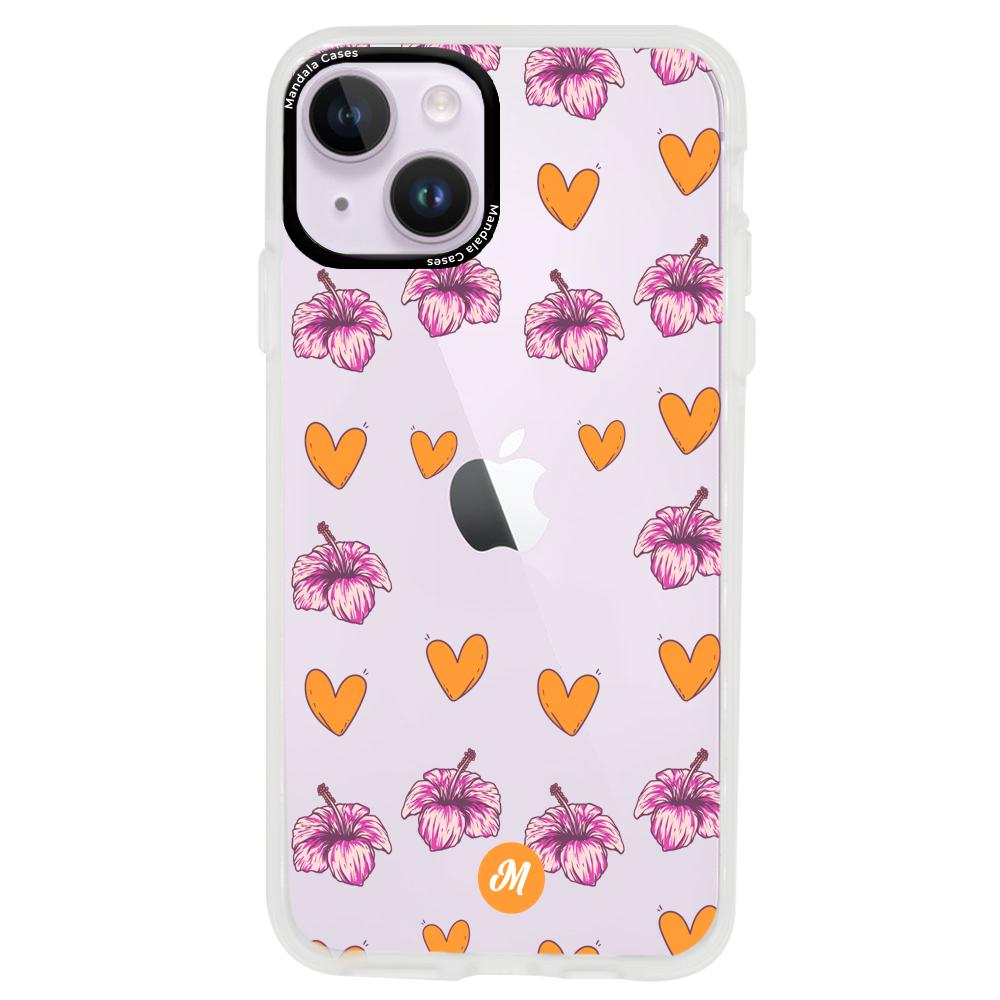 Cases para iphone 14 plus Amor naranja - Mandala Cases
